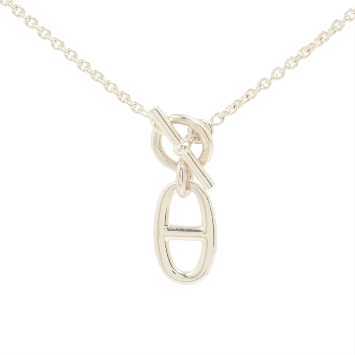 Hermès Chaîne d’Ancre Amulet Necklace 925 9.1g Silver