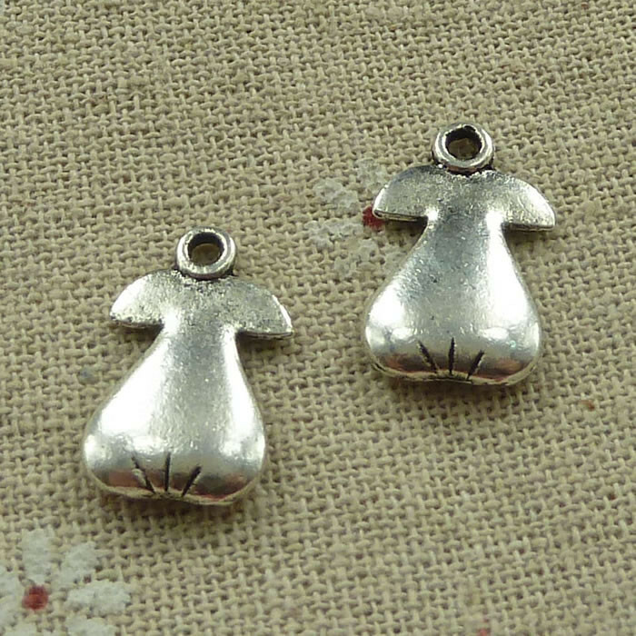 Free Ship 84 pcs tibetan silver Pear charms 20X12mm L-3837
