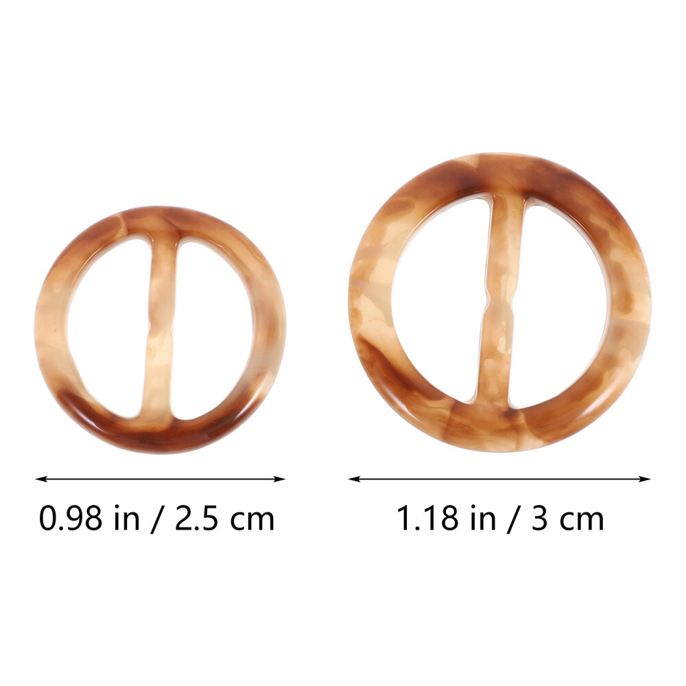 20Pcs Scarf Rings and Slides Tee Shirt Holder Clip Silk Sweater Miss Man
