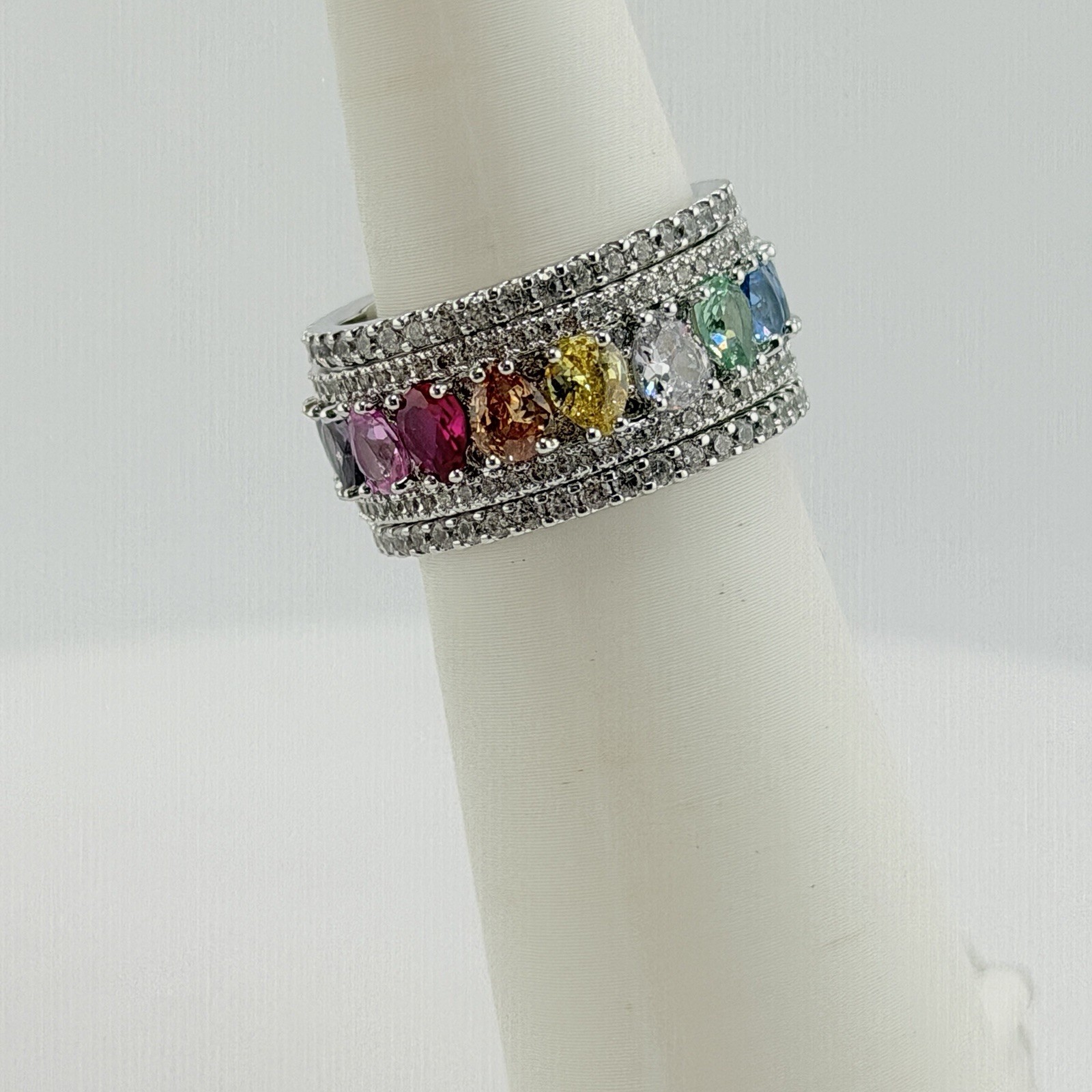 Bomb Party MHA Mental Health Awareness Sz 10 “You Are Never Alone” Rhodium