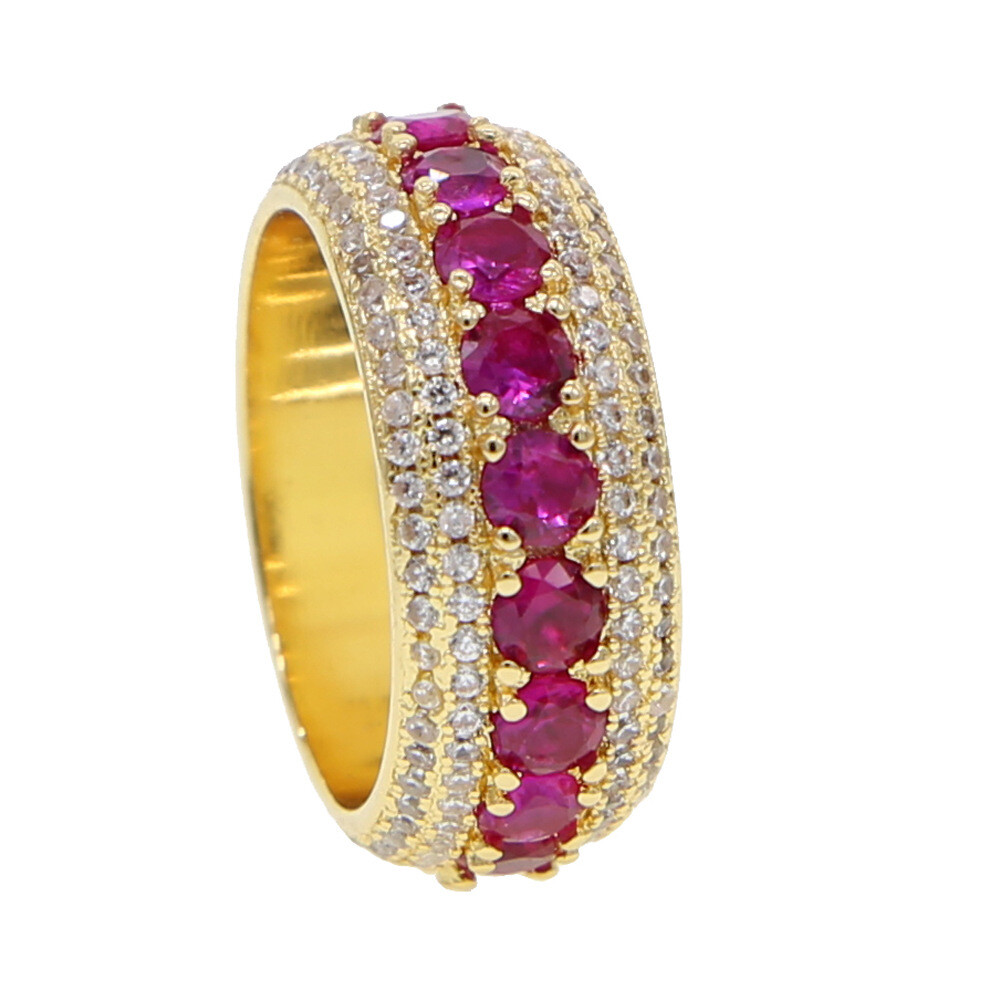 High Quality lced Out Bling Cz Men ‘s Ring Jewelry Luxury Full CZ Fashion Rings