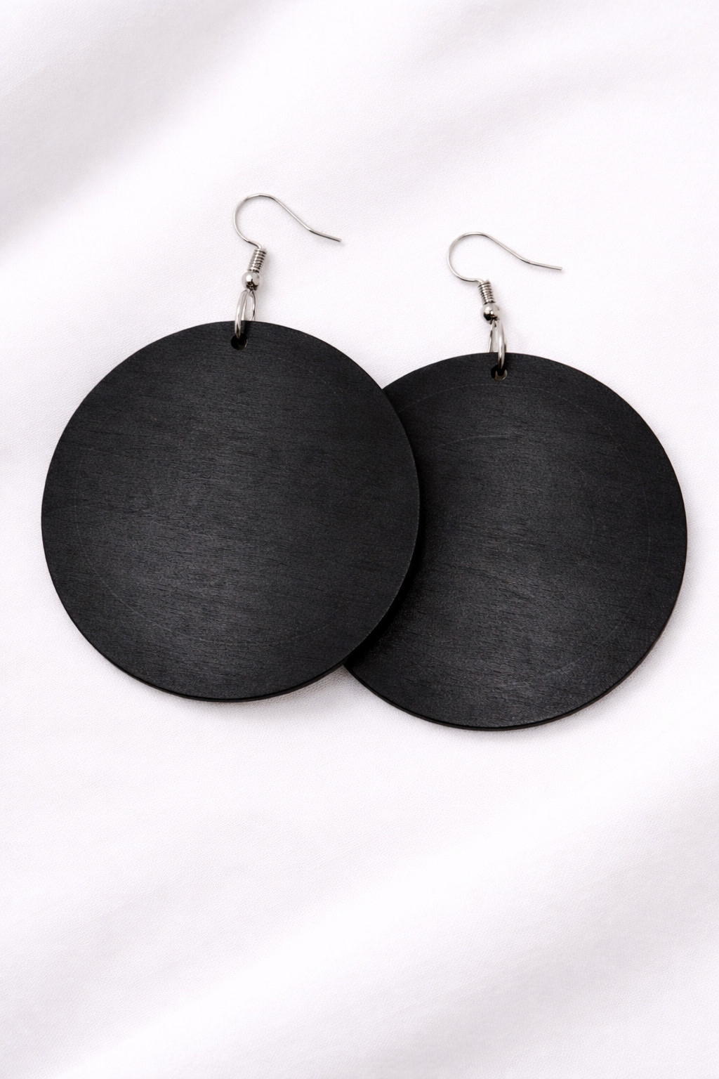 Boho Wooden Disc Earrings for Women – Handmade Afrocentric Dangle Jewelry