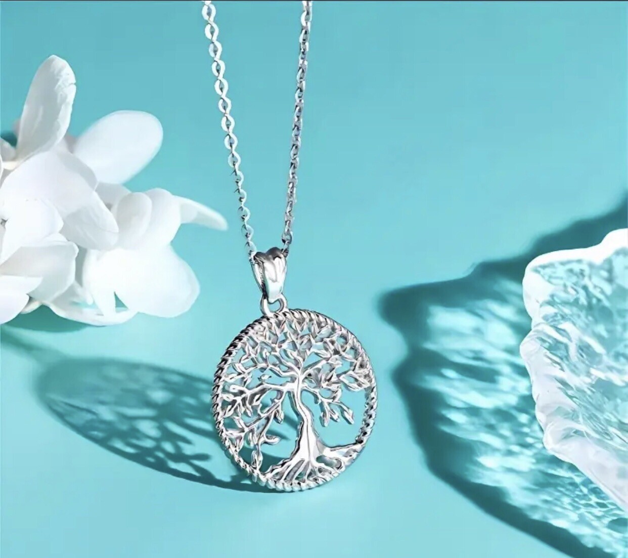 925 Sterling Silver Womens Tree of Life Necklace Pendant