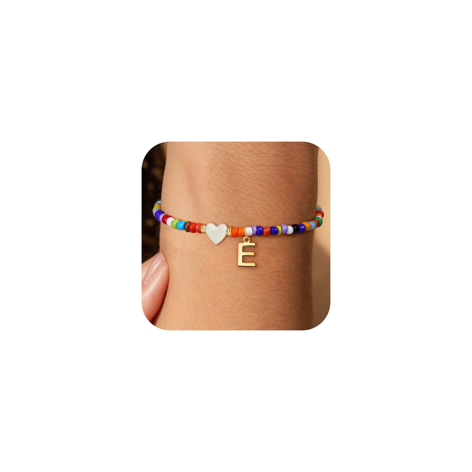 5 6 7 8 9 10 Year Old Girl Christmas Gifts – Initial E Bracelets for 6 7 8 9 …