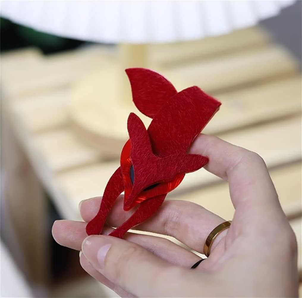 Fashion Fox Pin Brooch for Women Big Cute Acrylic Animals Brooch Lapel Pin Vinta