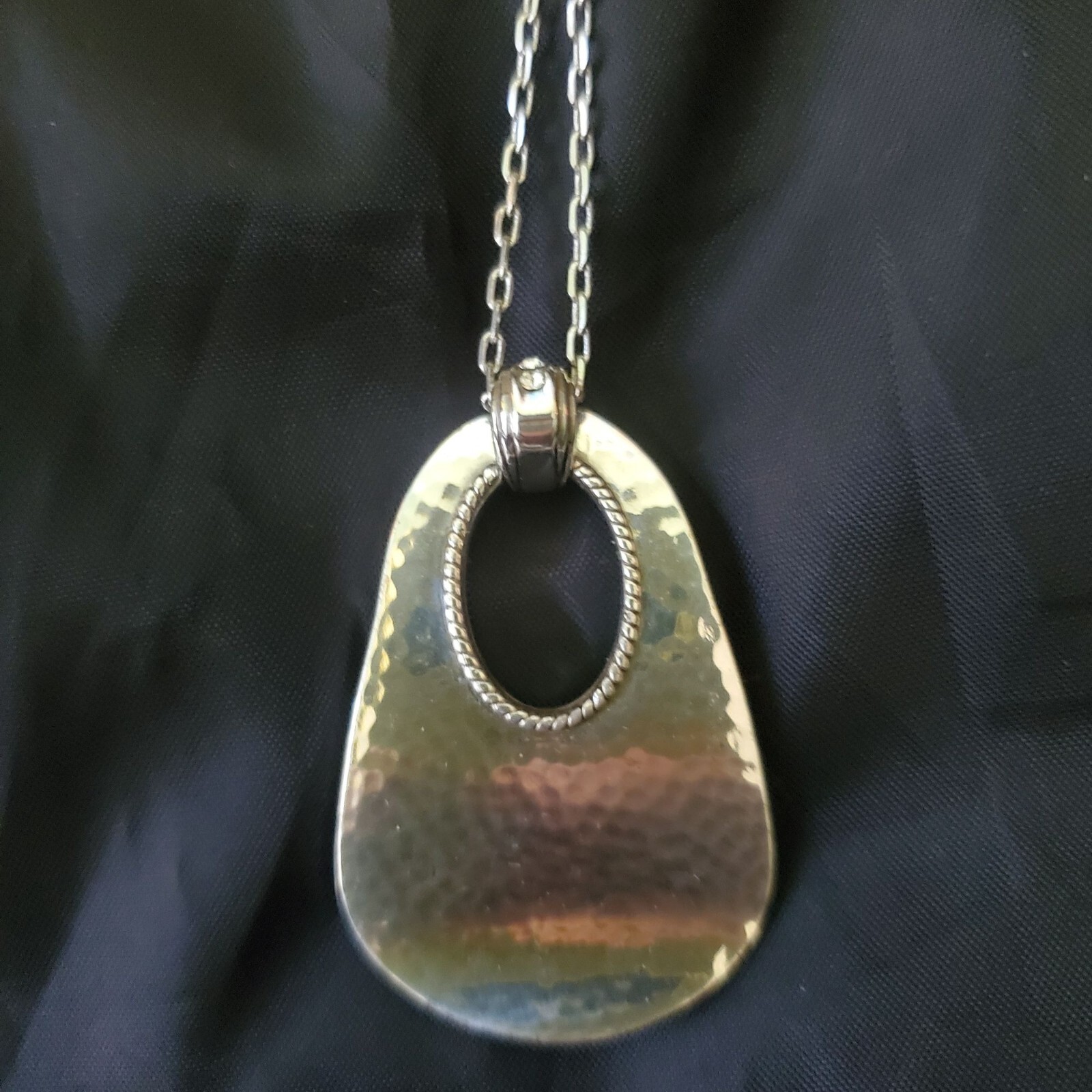 Brighton Pendant CZ Necklace & Branded Chain 21″ Modern Design Quality Lux Gift