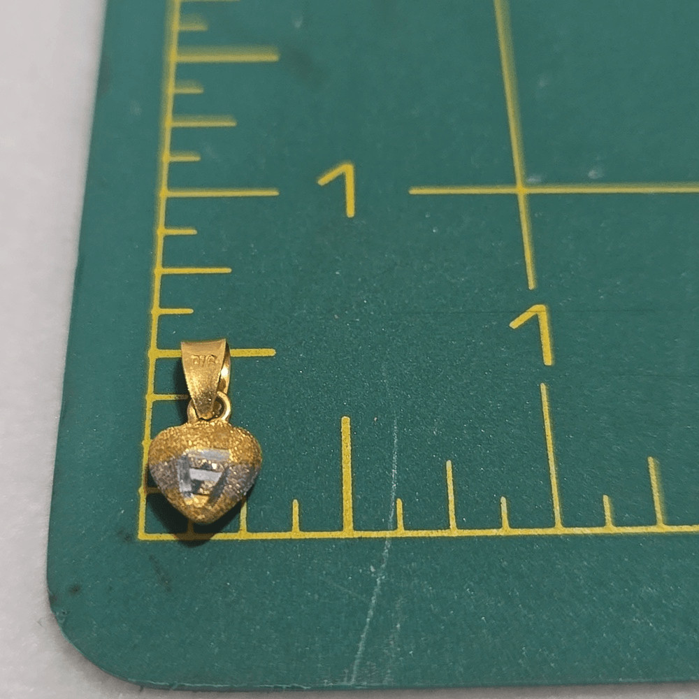 22k Solid Gold Heart Pendant