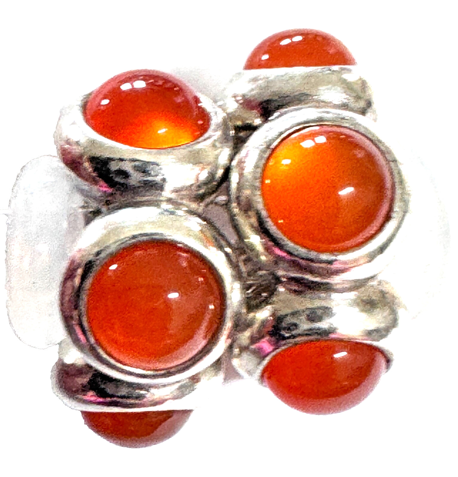 ONE Authentic PANDORA Sterling Silver Carnelian Spacer CARNELIAN KISS #790538K