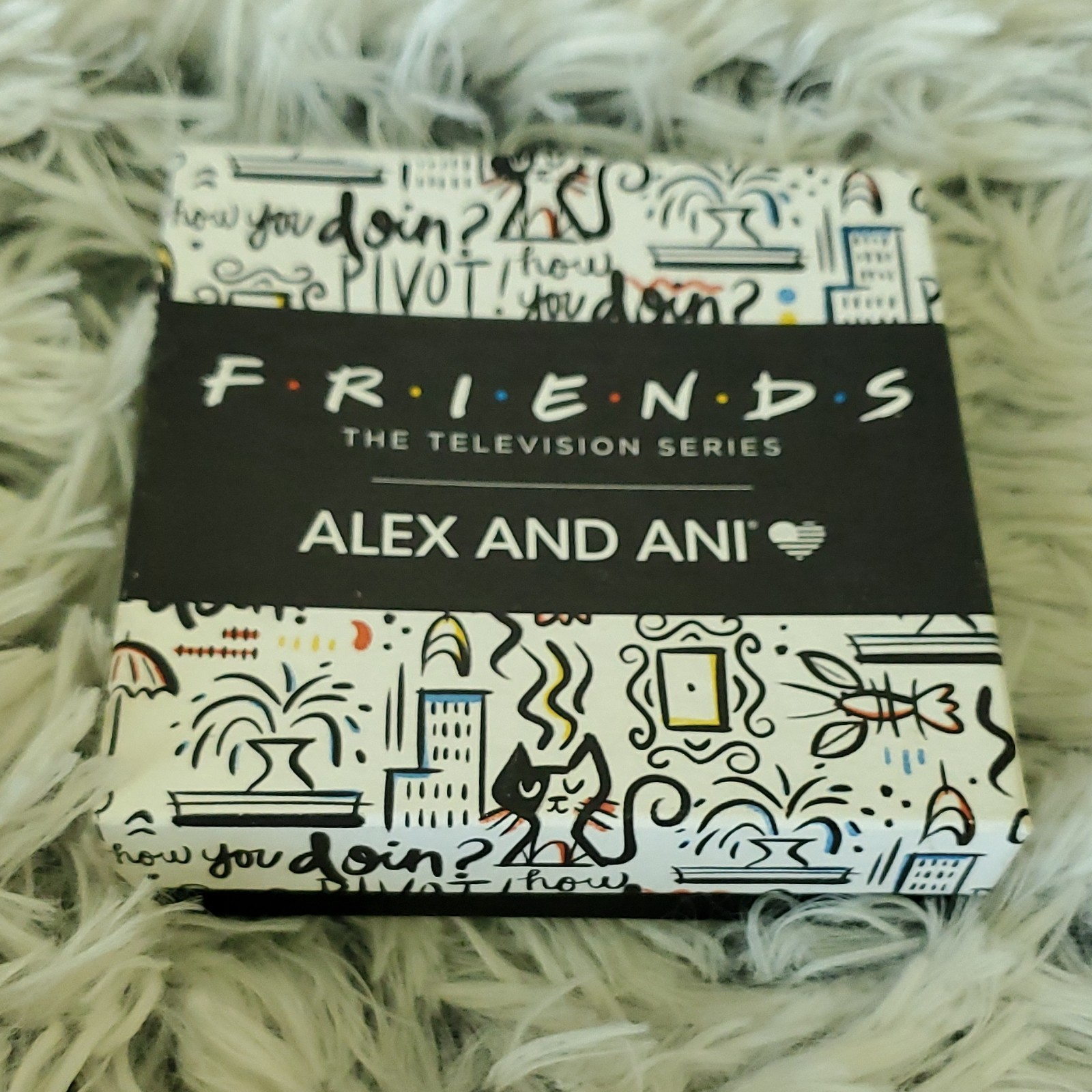 Alex and Ani Friends English Trifle Bangle Bracelet, New W Box, Multi One Size
