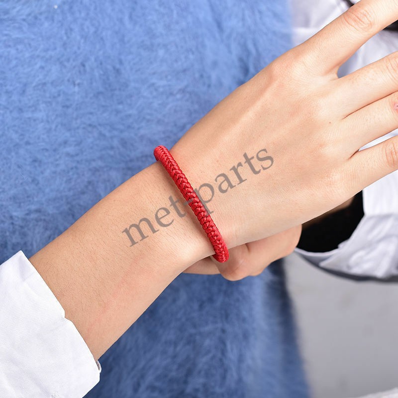 Pop 1pcs Lucky Red Cord Bracelet Amulet Protection Knitted Rope For Man Woman