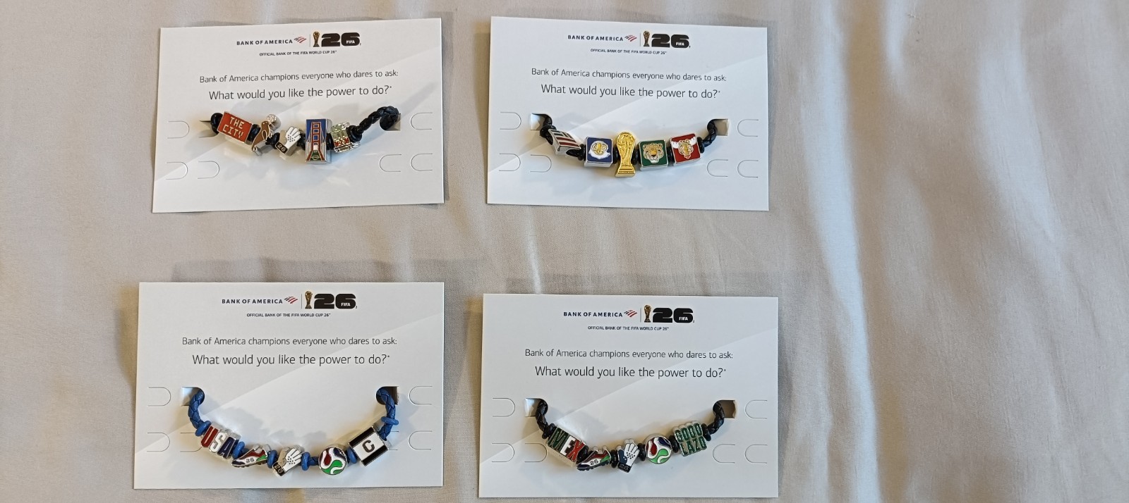 FIFA World Cup BoA Bracelet / USA, Mexico, SF, Trophy combinations (4 bracelets)