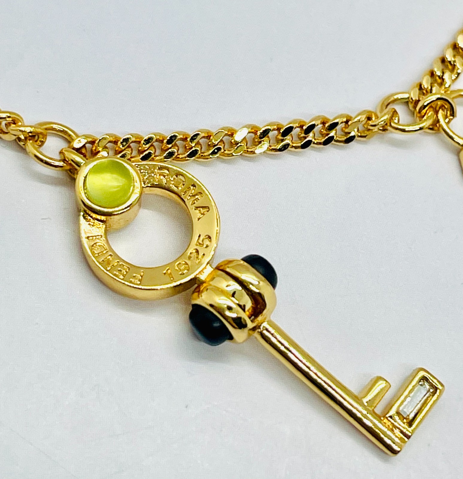 FENDI FF Key Charm Bracelet – Pre owned / ME6196