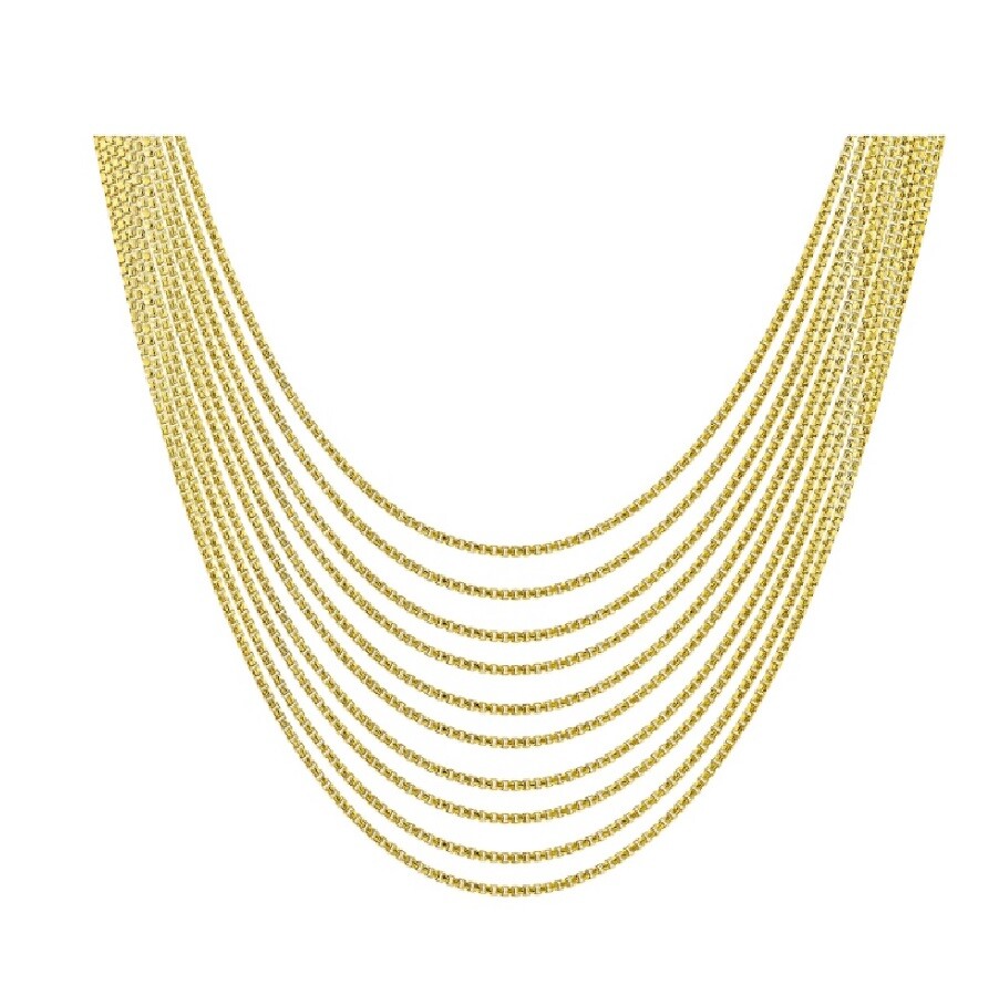 18K Gold Filled HypoAllergenic 1.2mm Thin Box Chain Necklace 16″18″20″22″24″~32″