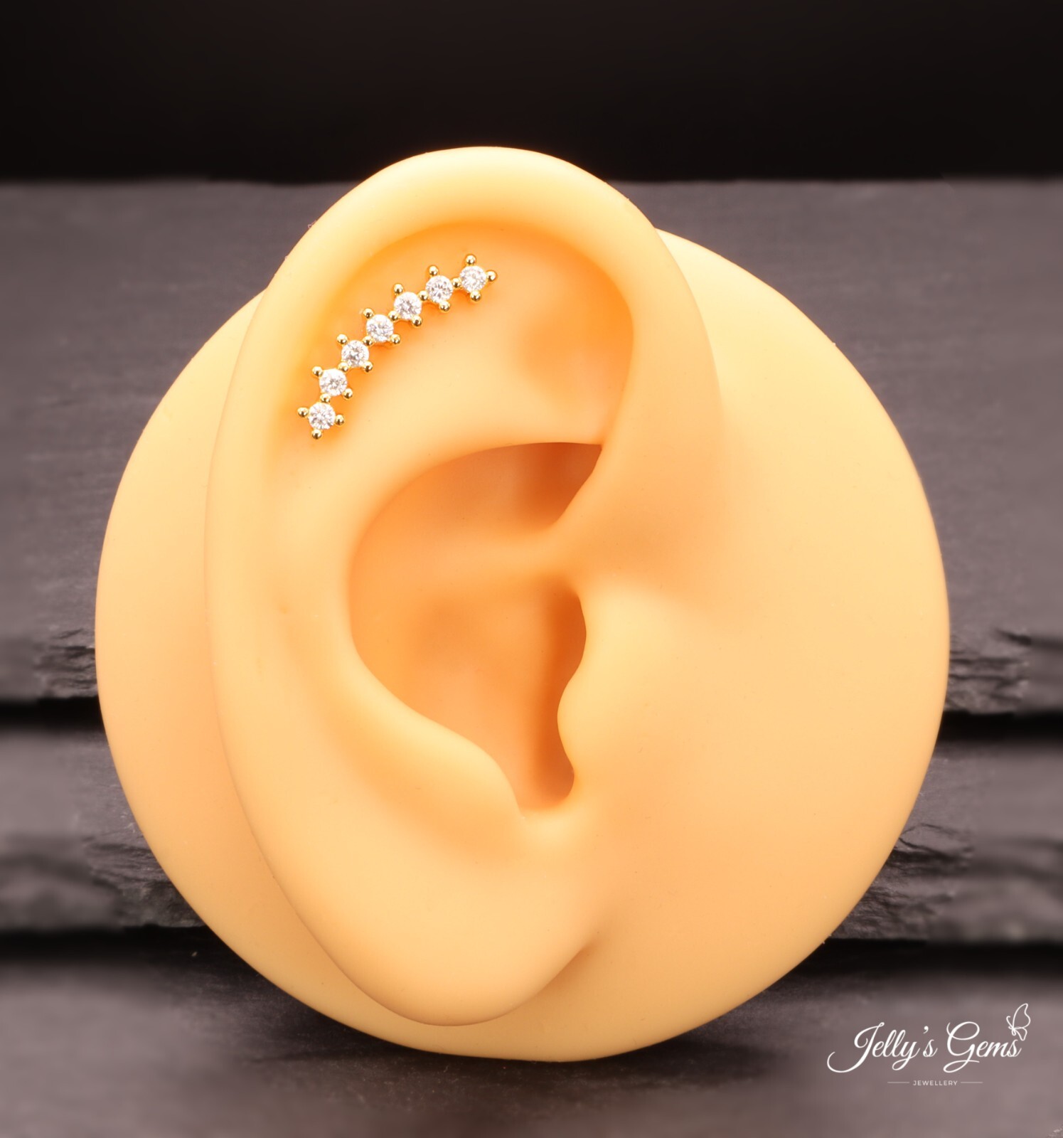 Beautiful Gold Silver Rose Cartilage Helix Conch Earrings Surgical steel UK-Made