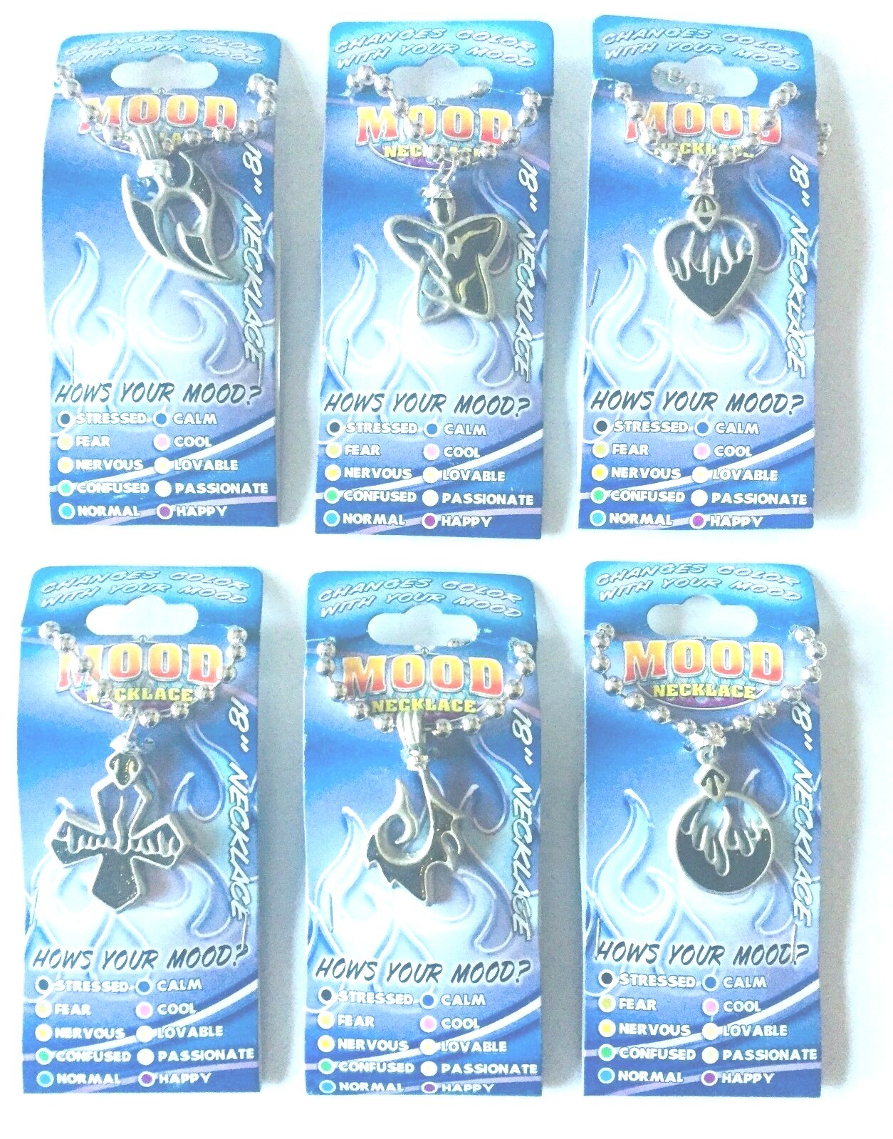 3 MOOD NECKLACE CHANGES COLOR W YOUR MOOD /Necklace any Random designs