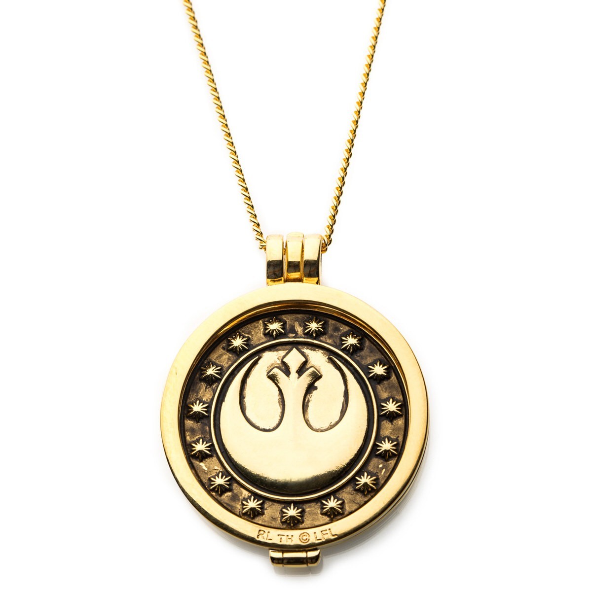 Star Wars X RockLove NEW New Republic Credit Pendant Necklace – Yellow Gold