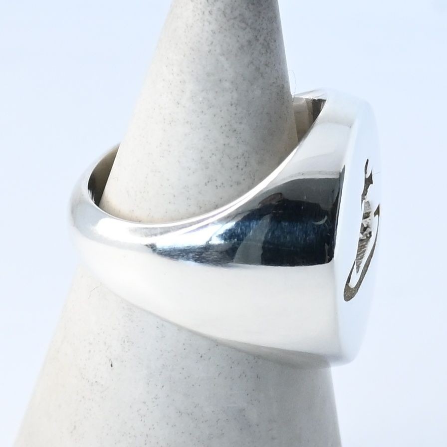 Vivienne Westwood Orb Signet Oval Ring S Size 11 Sterling Silver 925 Japan Used