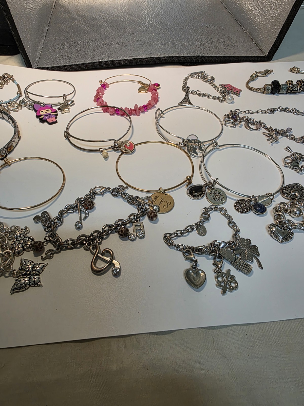 Bracelet Lot Costume Fashion Charm Bracelets Vintage To Now Mixed Materials