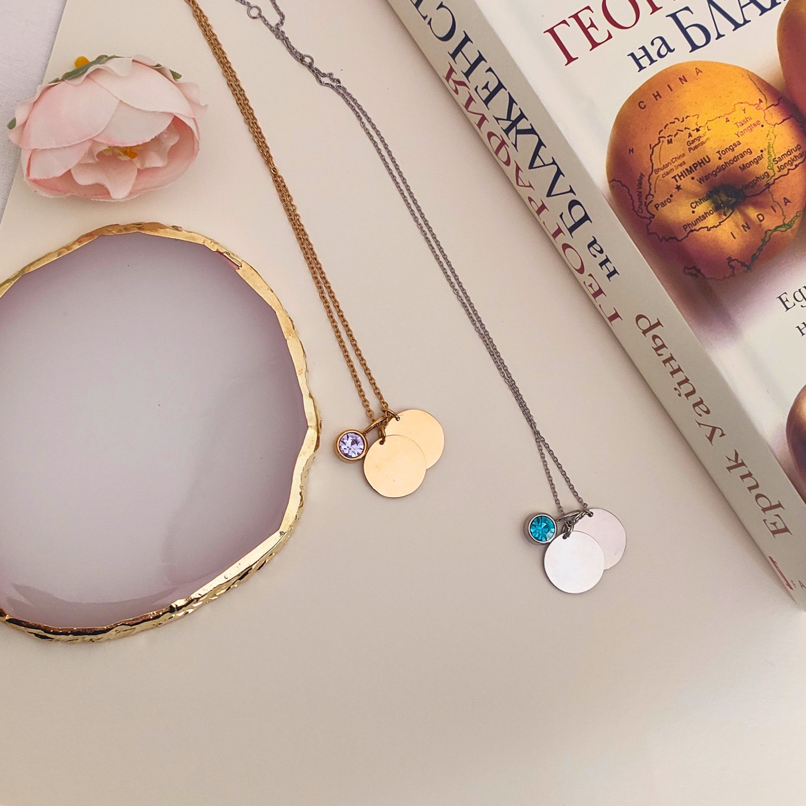 Lucky Number Necklace Personalized Name Birthstone Gift for Her Daughter
