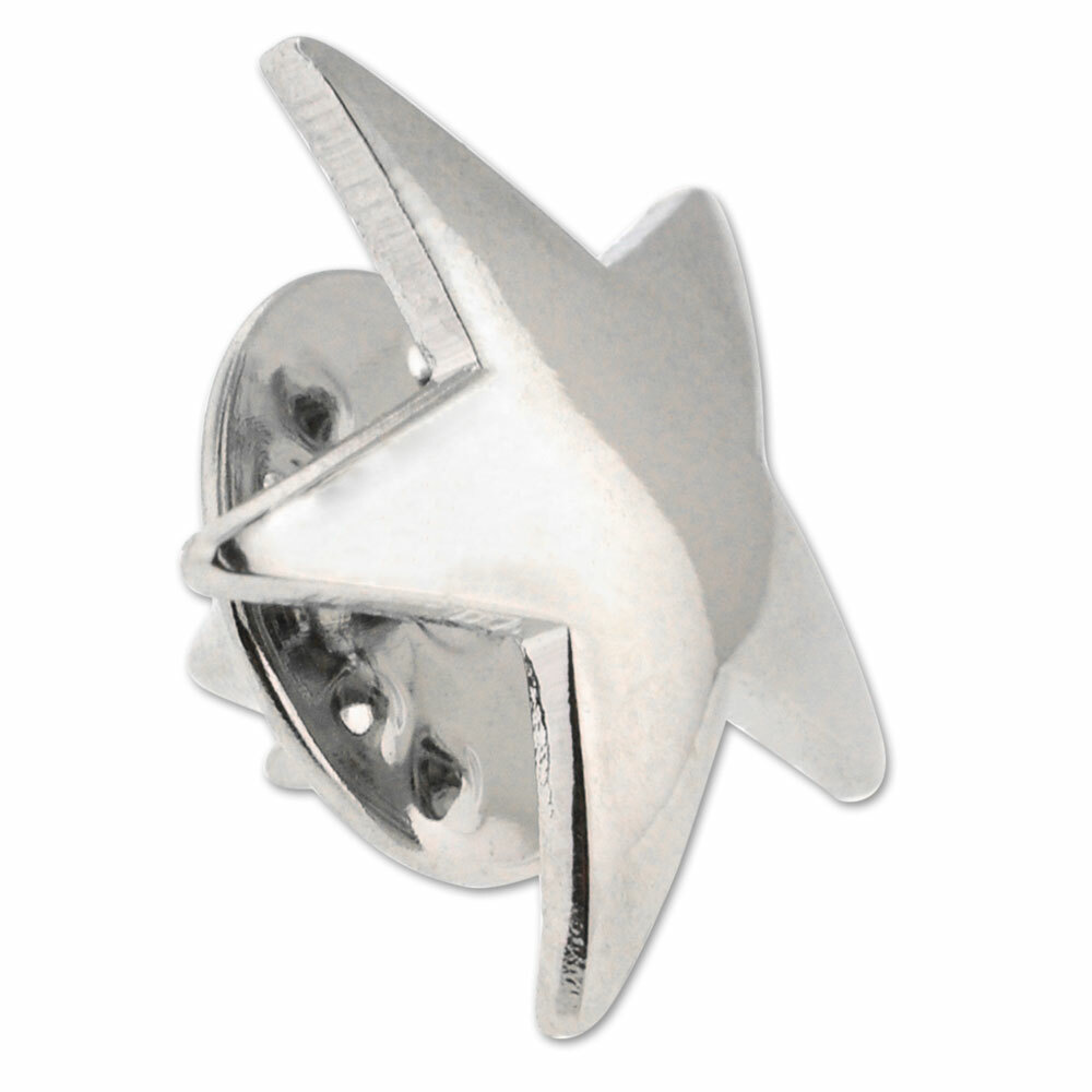 PinMart’s Classic Shiny Silver Star Lapel Pin Employee Student Recognition Gift