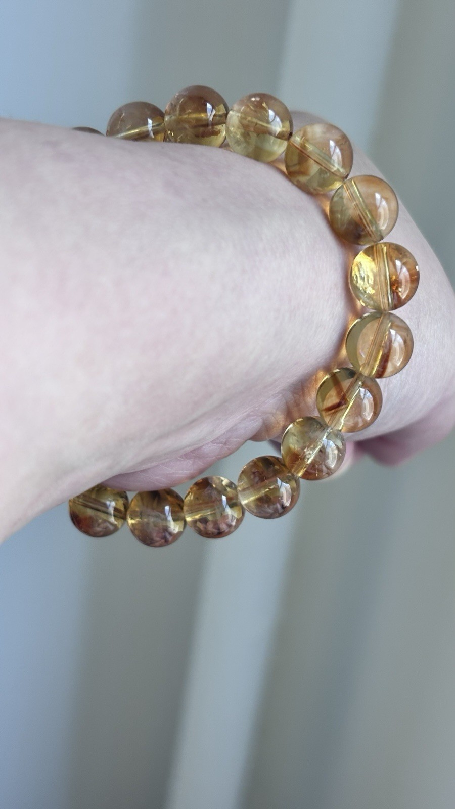 Good Quality Golden Healer Round Bead Bracelet 9.5MM