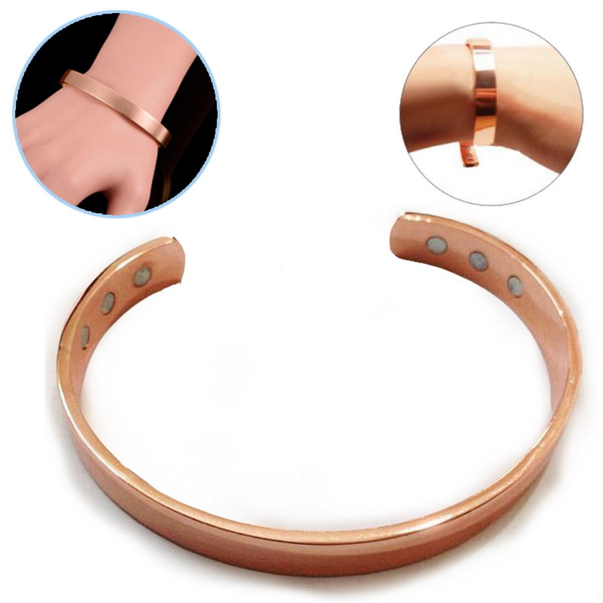 Copper Bracelet Magnetic Healing Bio Therapy Arthritis Pain Relief Bangle Cuff