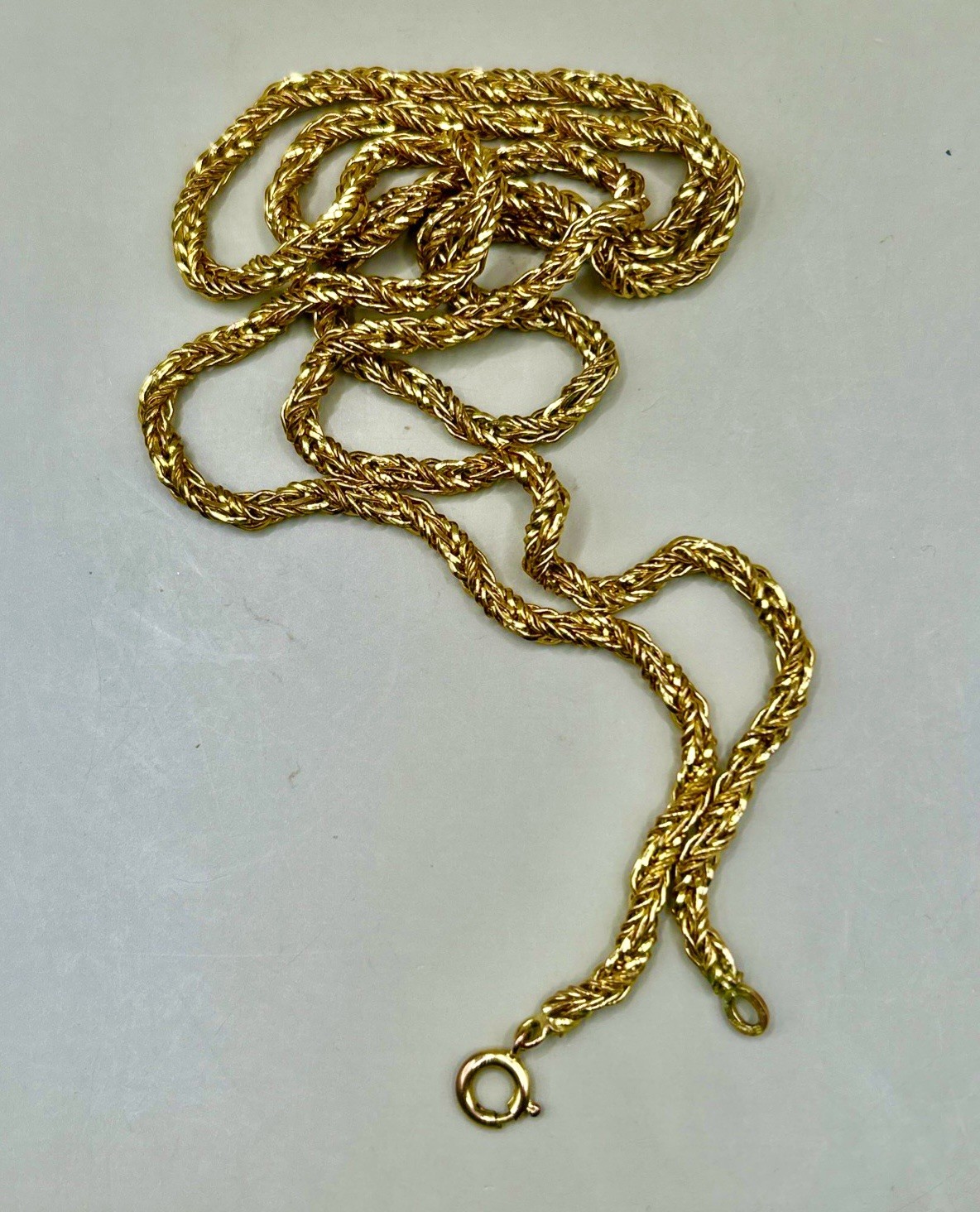 Vintage Kollmar and Jourdan Gold-plated Rope Chain 30g approx. 30” long approx.