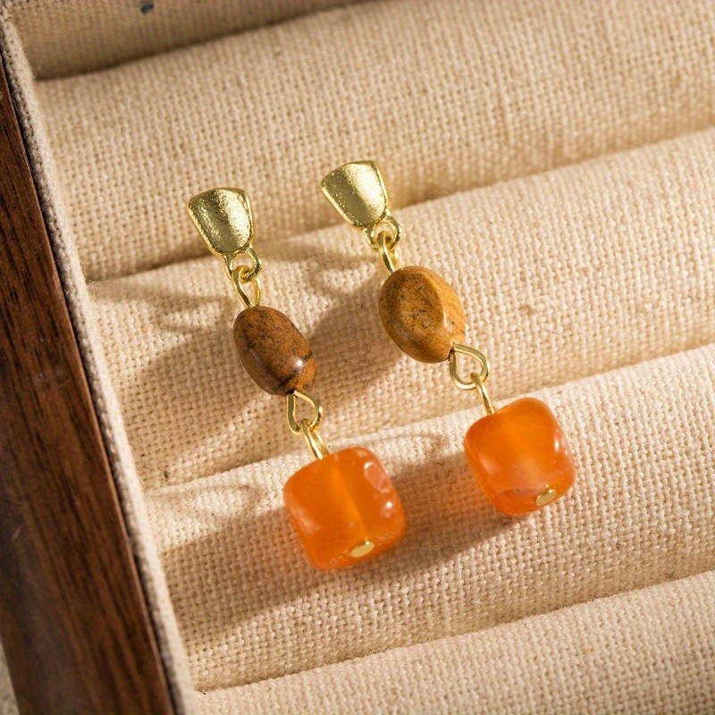 Women’s Simple Small Alloy Pendant Earrings Minimalist Dainty Accessories