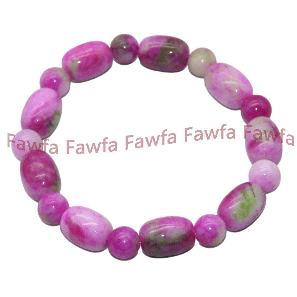 8mm Round 10x14mm Barrel Red Green Multicolor Jade Necklace Bracelet Earring Set
