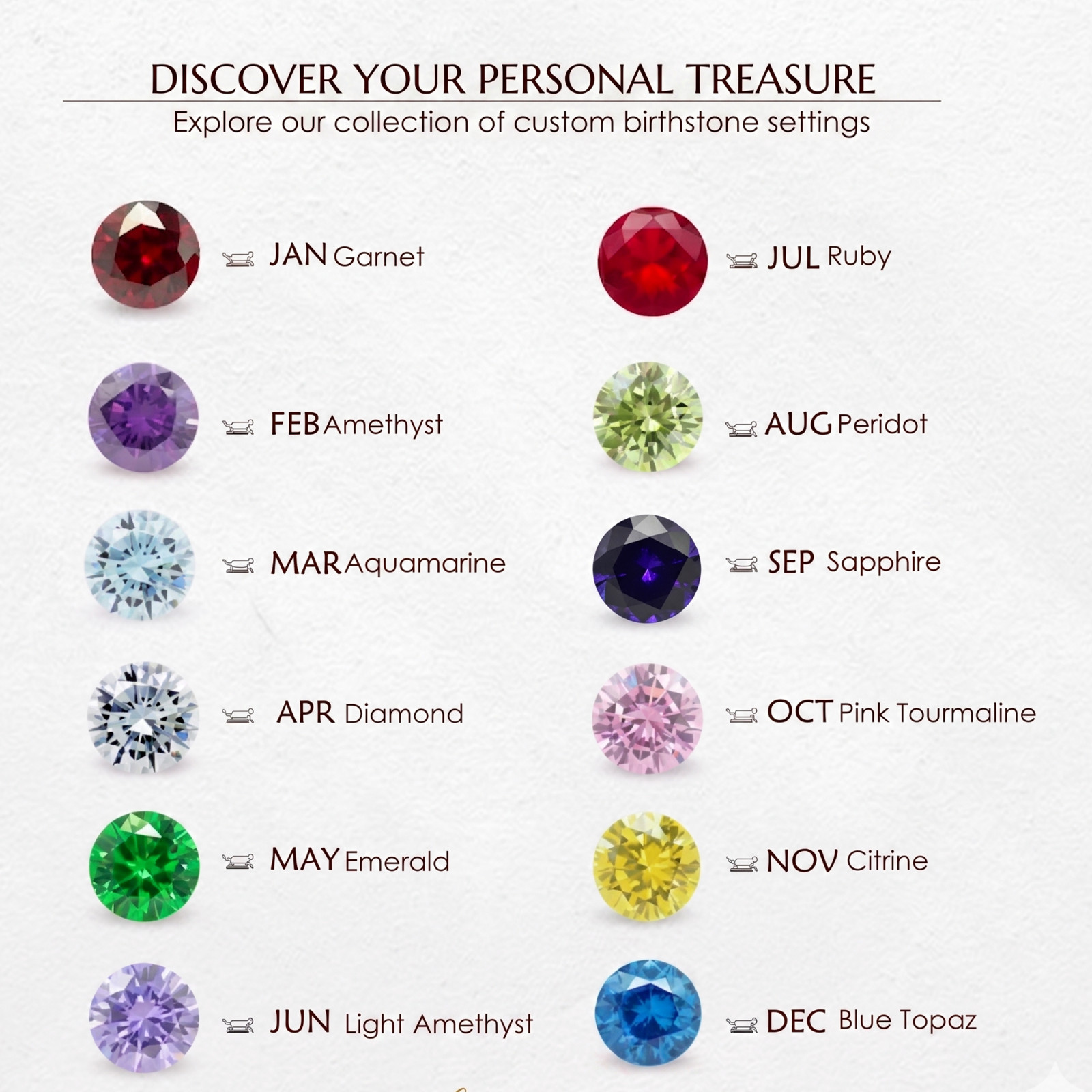 Personalized Baguette Birthstone Bracelet, Sterling Silver Gemstone Jewelry