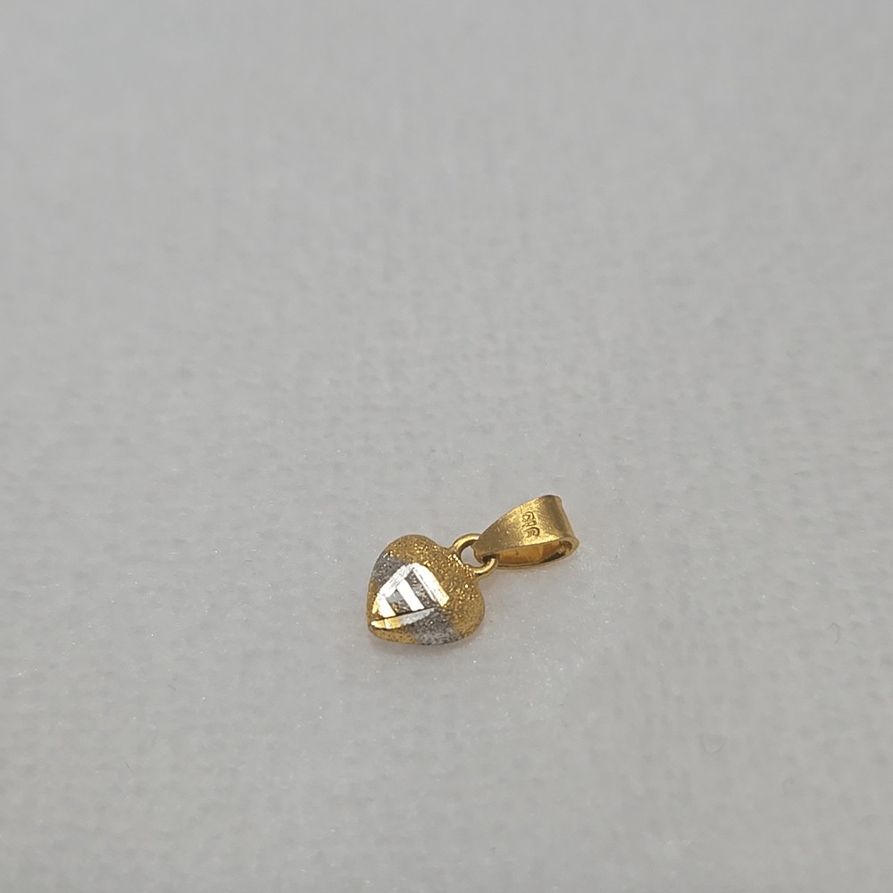 22k Solid Gold Heart Pendant