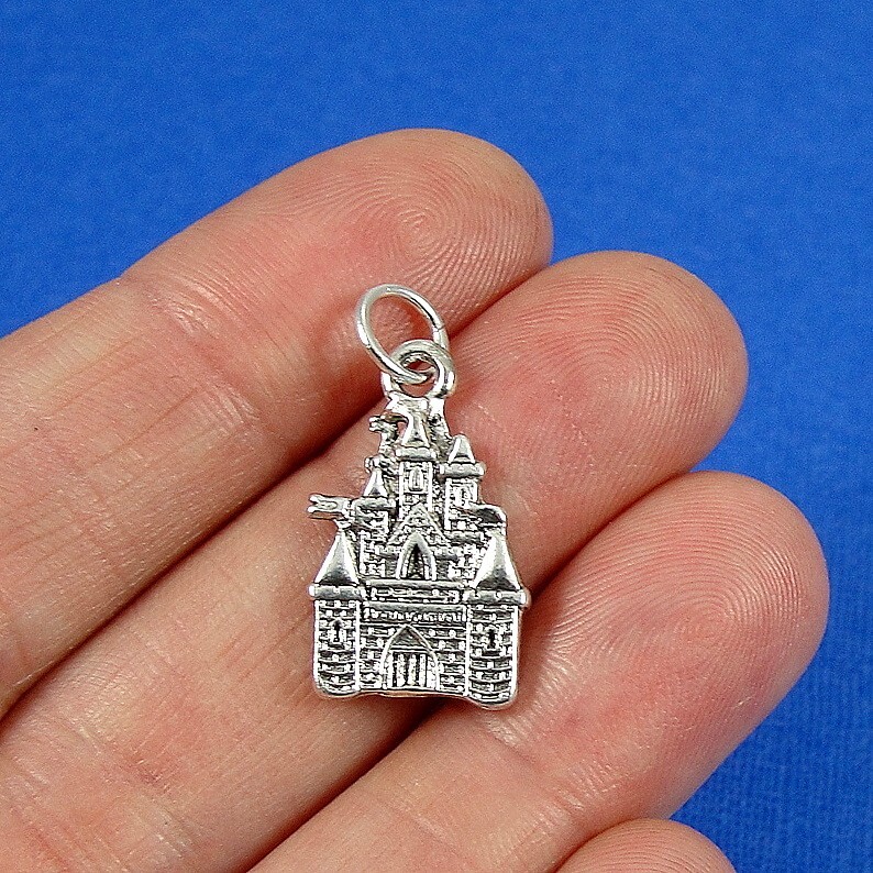 Silver Medieval Castle Charm – Royal Palace Charm – Fairytale Princess Charm