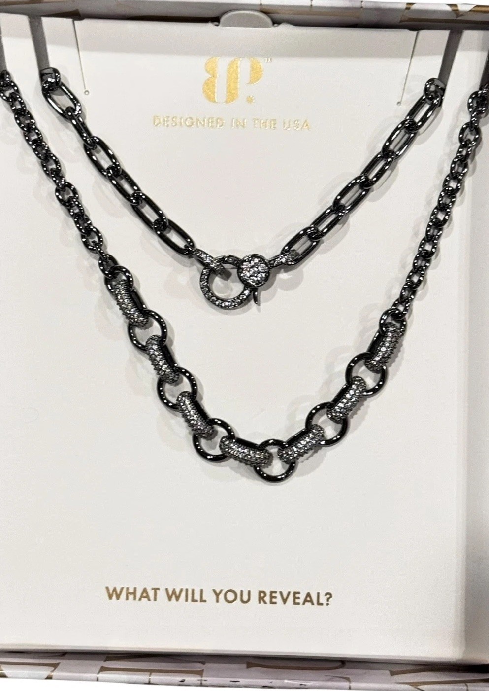Bomb Party 2025 Summer Luxe Layers “It Takes A Diva” NK85404 Hematite Plating