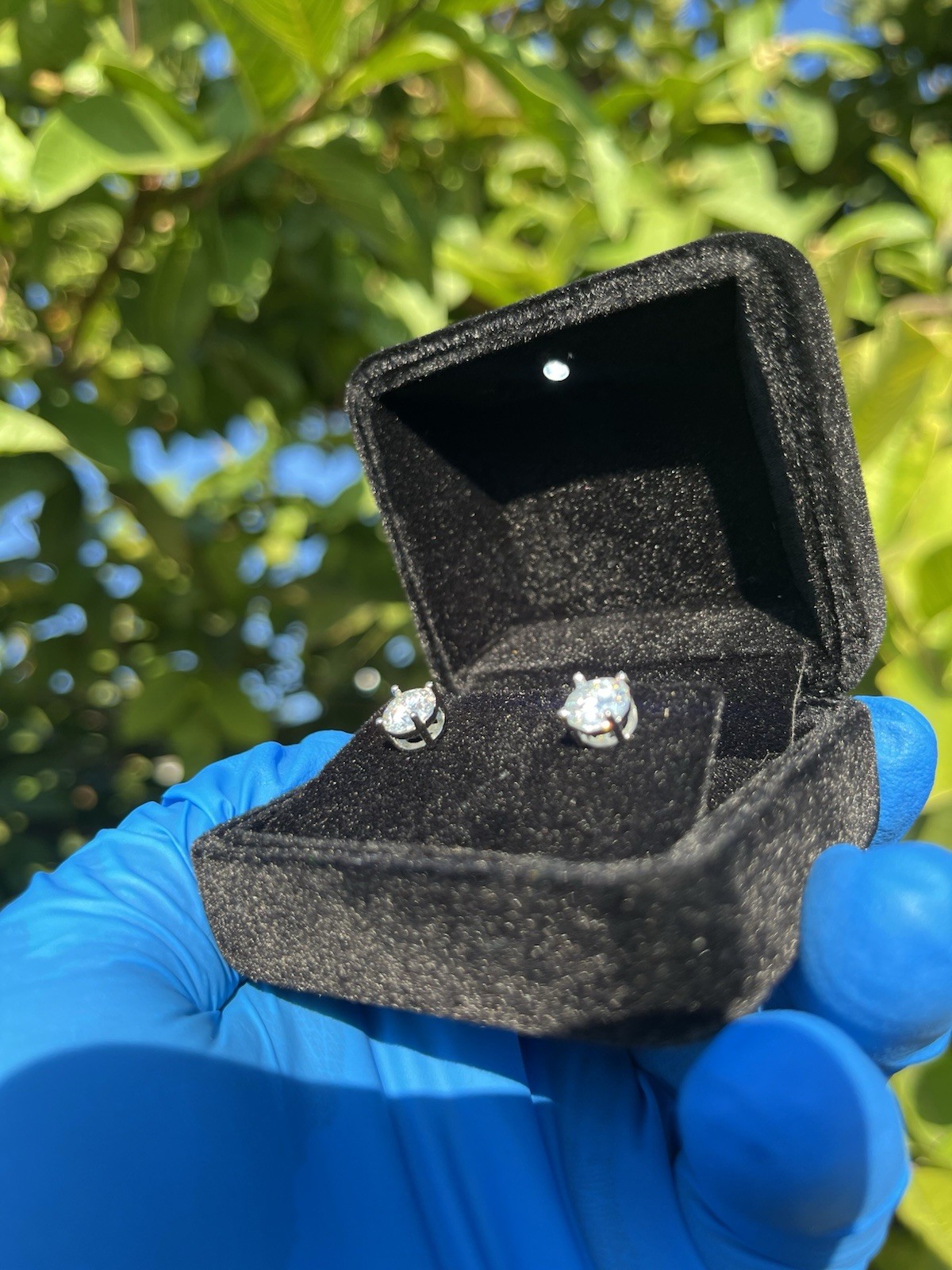 VVS1 Moissante Stud Earrings 925 Sterling Silver 1.0CT GRA✅