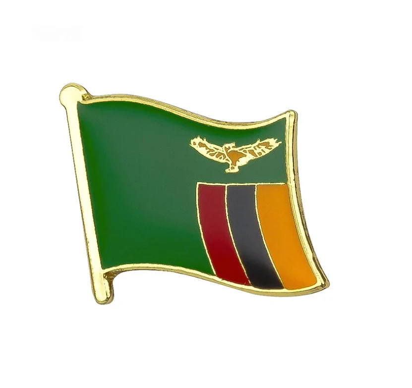 Zambia Flag Lapel Pin
