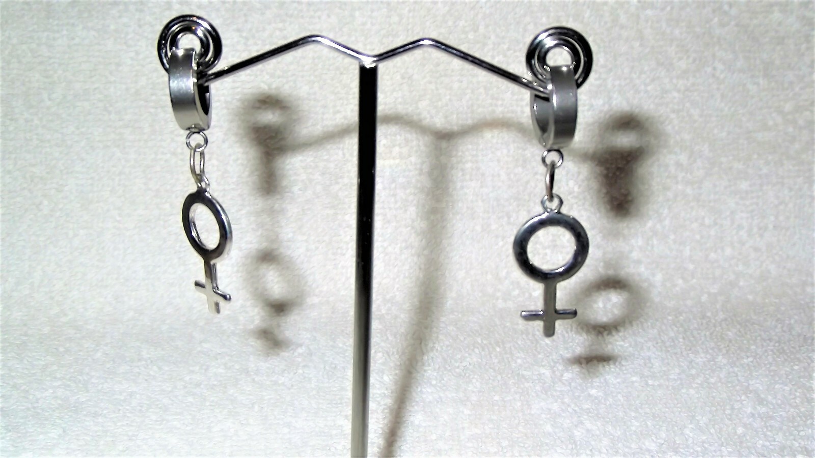 Male Guy Man Female Woman Girl Symbol Dangle Charm Pair of Earrings Jewelry