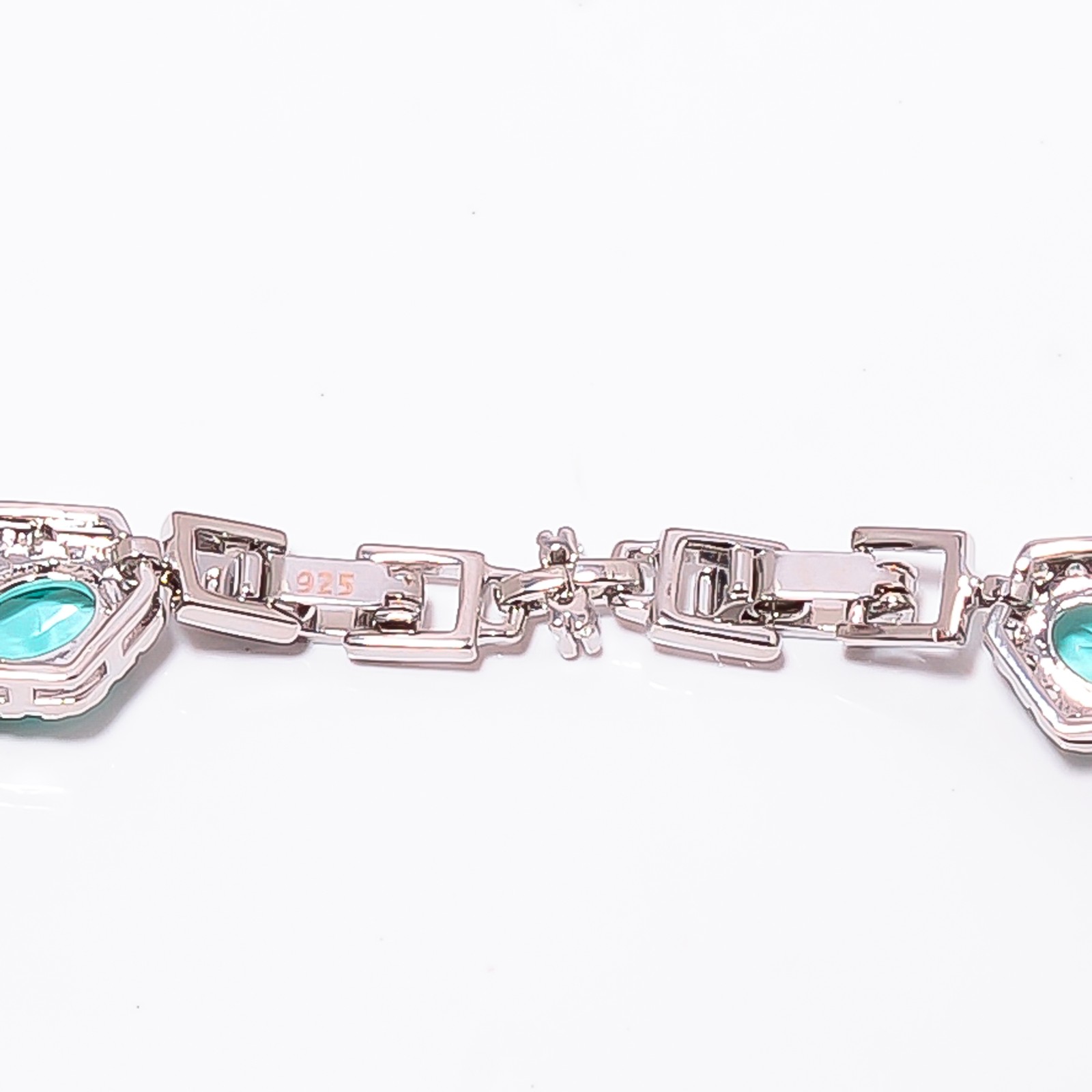 Paraiba Tourmaline, CZ 925 Sterling Silver Adjustable Bracelet 7-8″ B131729