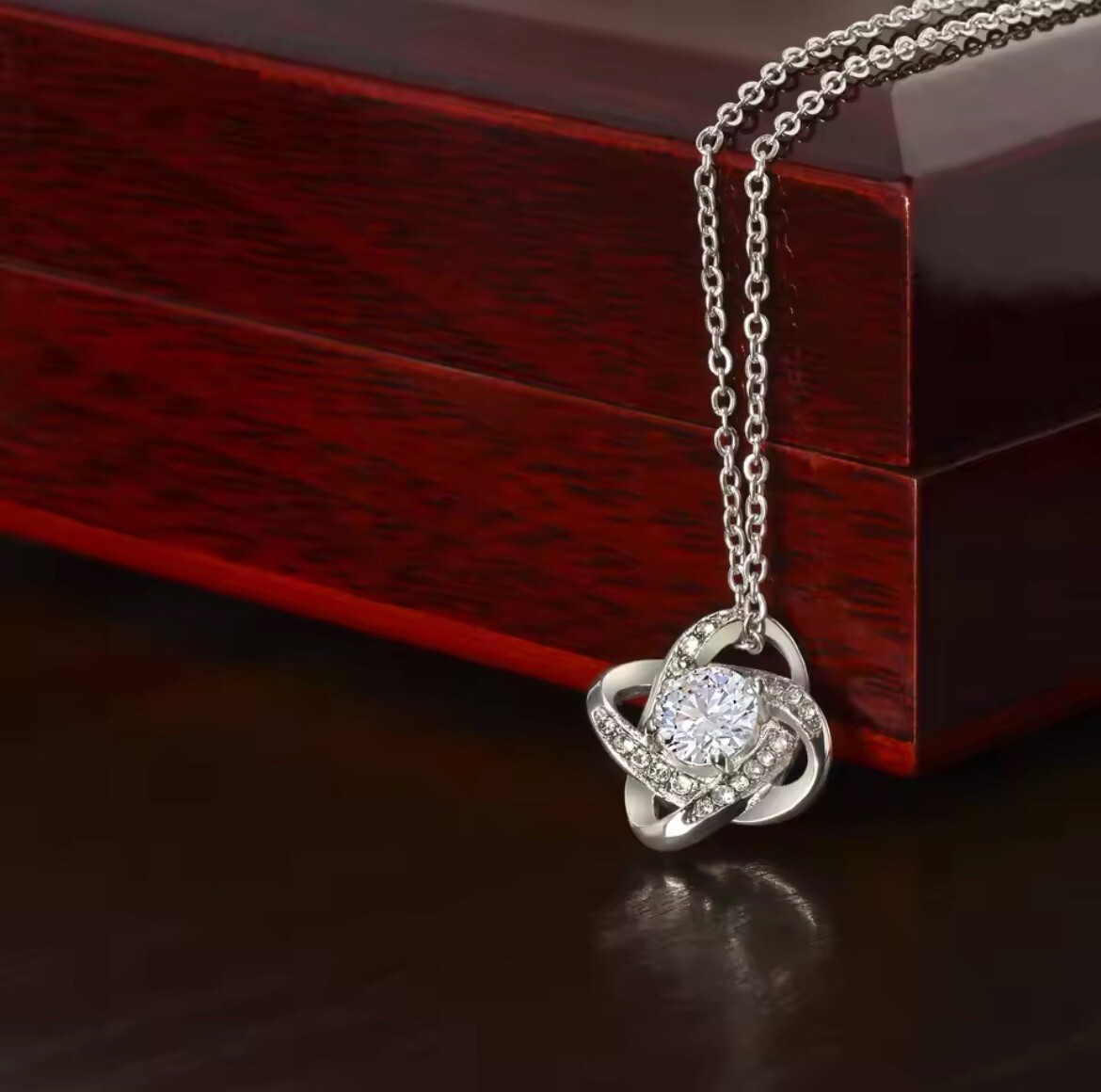 to my mom Love Knot Necklace Meaningful gift mother’s day birthday Christmas