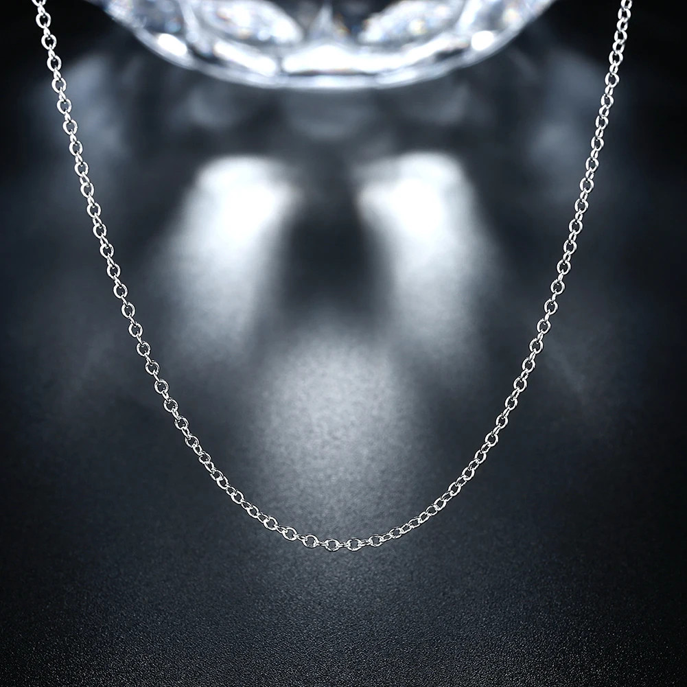 10PCS 925 Sterling Silver 1mm Snake Chain Necklace 16-30 Inches
