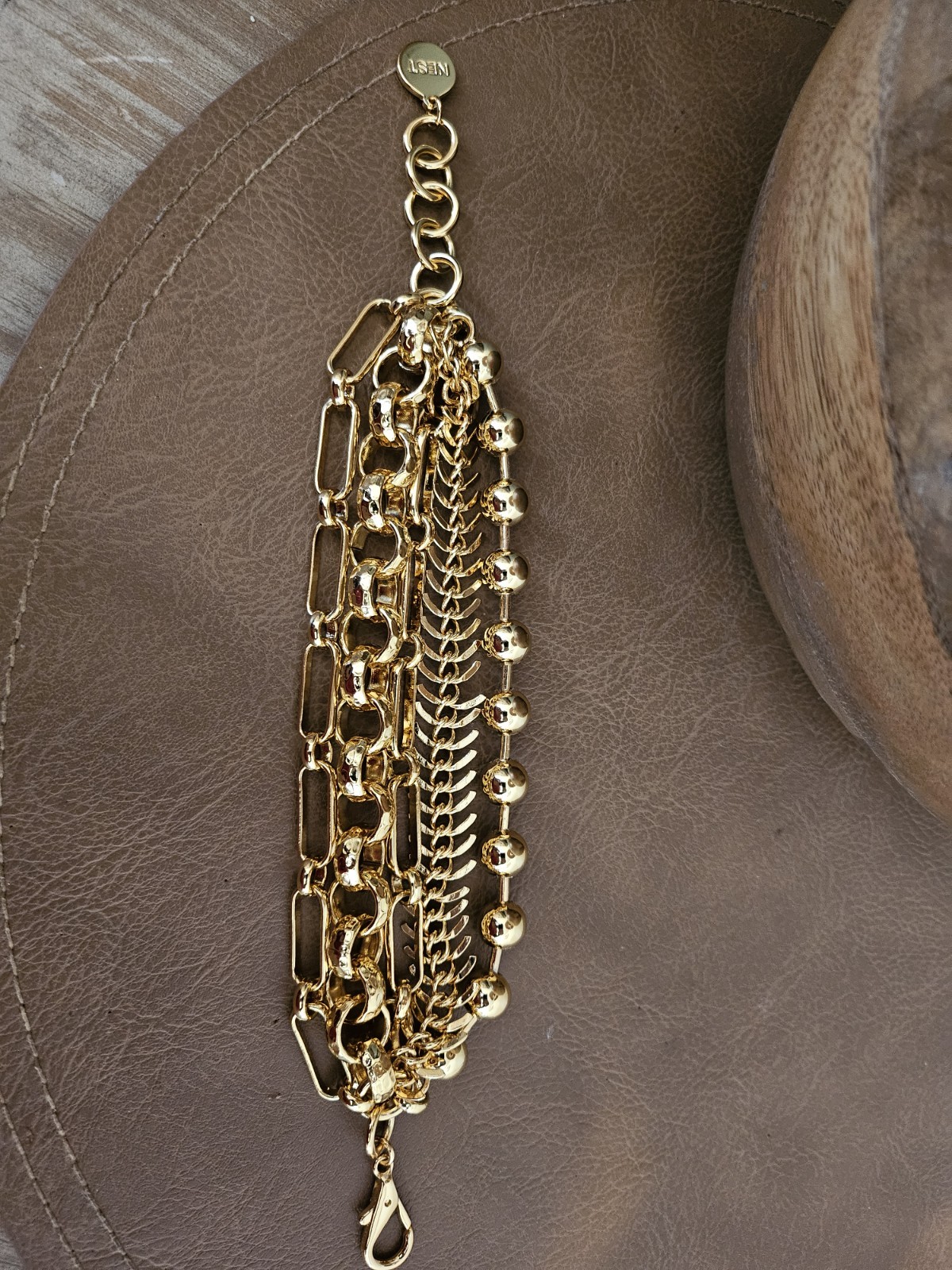 Beautiful! 22k Gold plated Nest multi chain Bracelet | Neiman Marcus (orig $195)