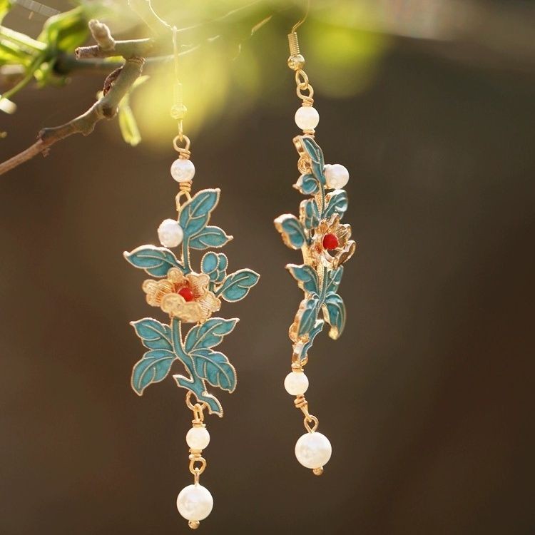 Chinese Vintage Style Drop Earrings New Chinese Hanfu Qipao Ear Jewelry
