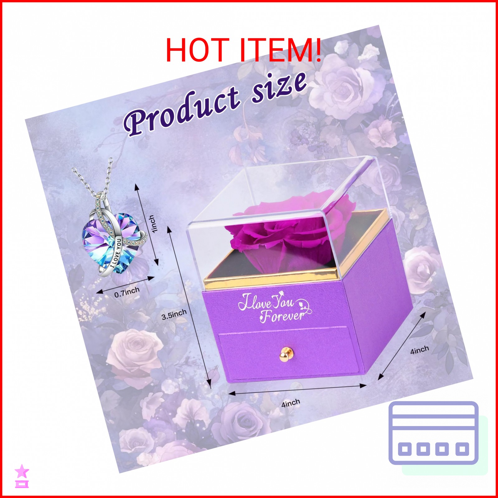 YAMPP Preserved Flowers Gifts for Women: Mothers Day Birthday Christmas Annivers