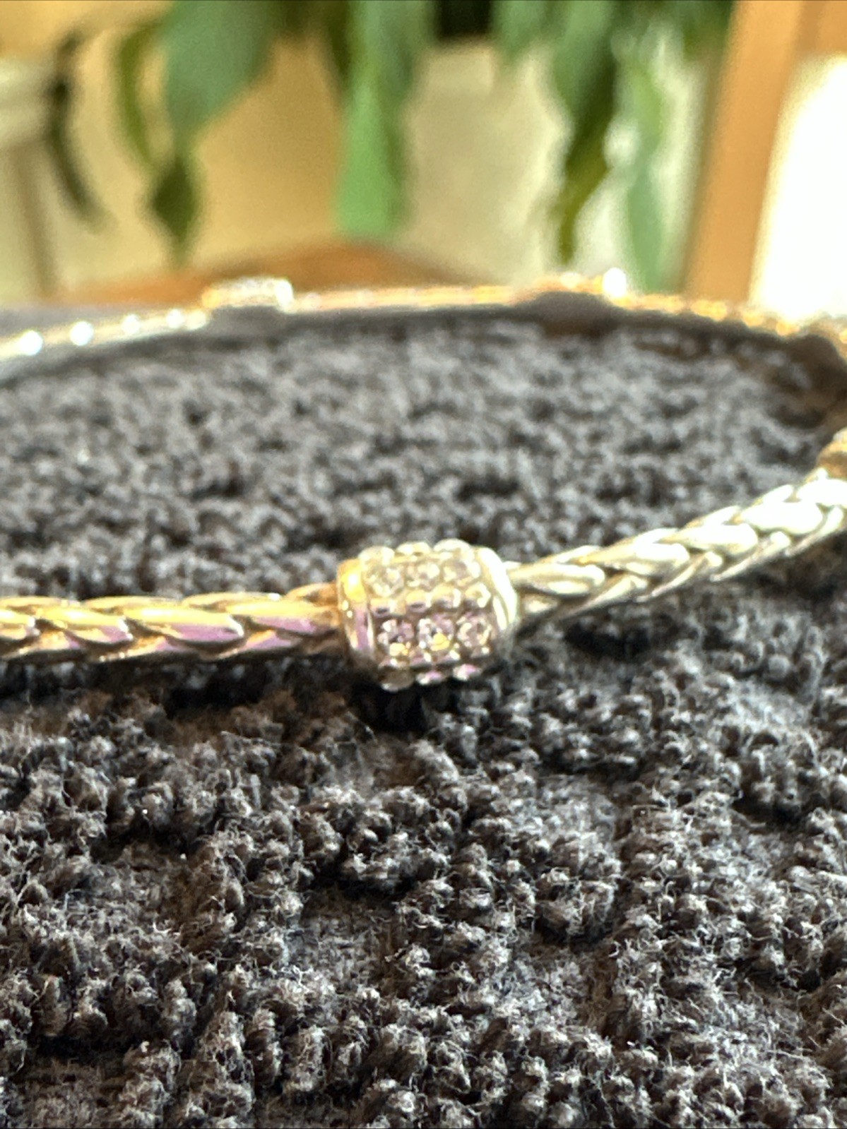 Brighton Meridian bracelet, silver-tone twisted rope bangle links.