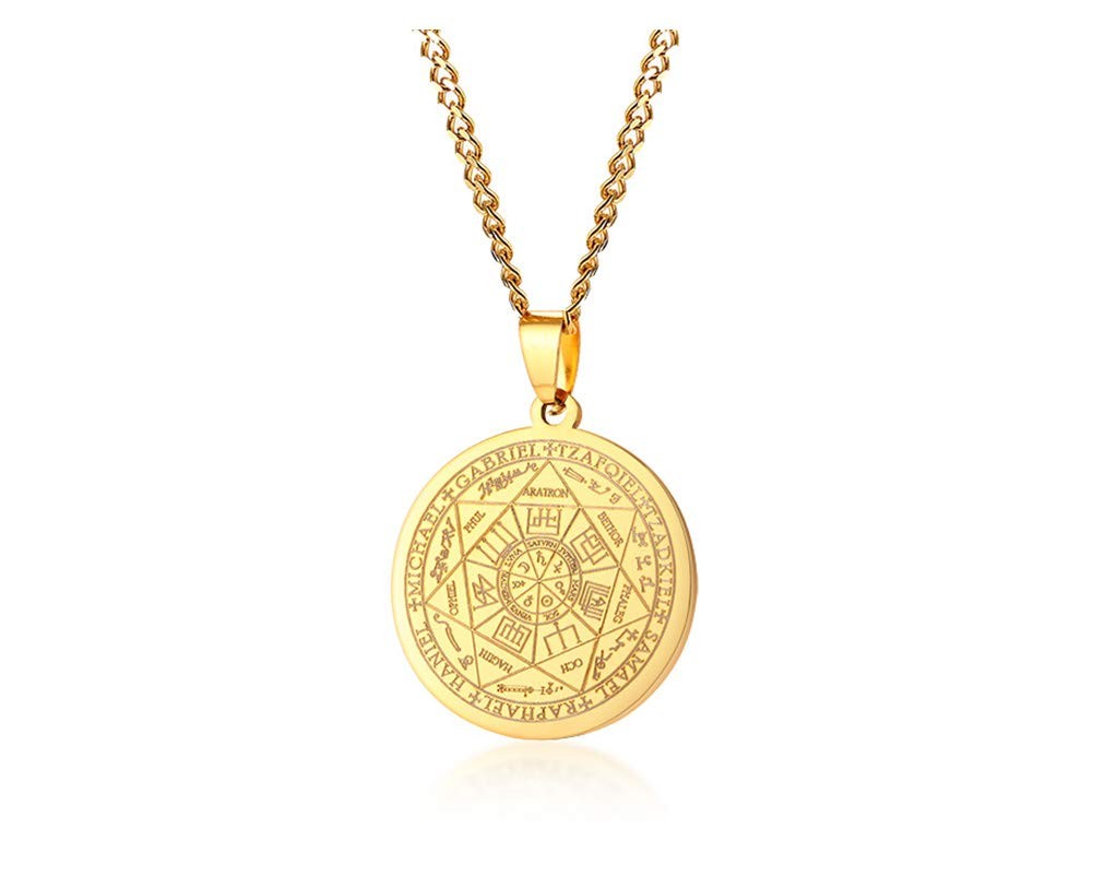 Archangel Michael Seven Archangels Pendant Metatron Cube Angelic Necklace