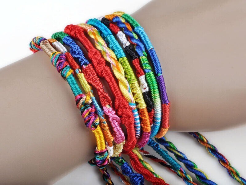 10/20/50/100Pcs Jewelry Braid Strands DIY Friendship Cords for Bracelets Making