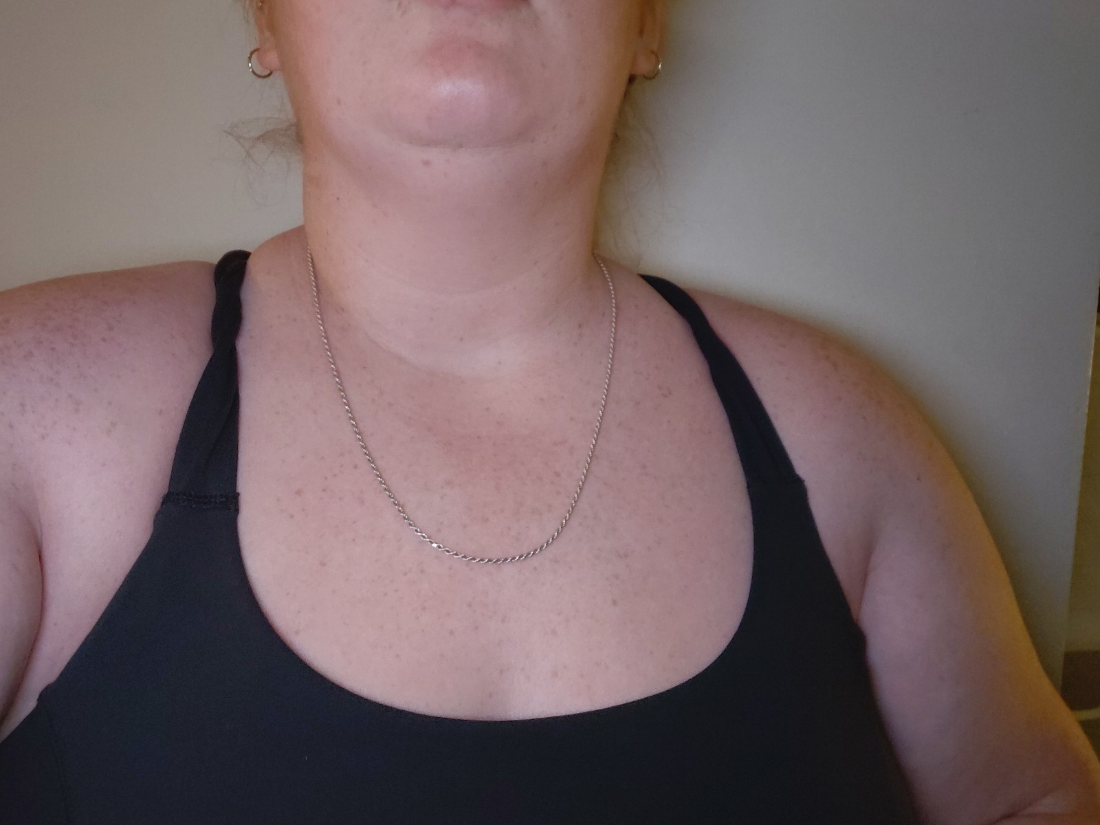 Silver Tone Rope Chain Necklace Metal Lobster Clasp No Stone
