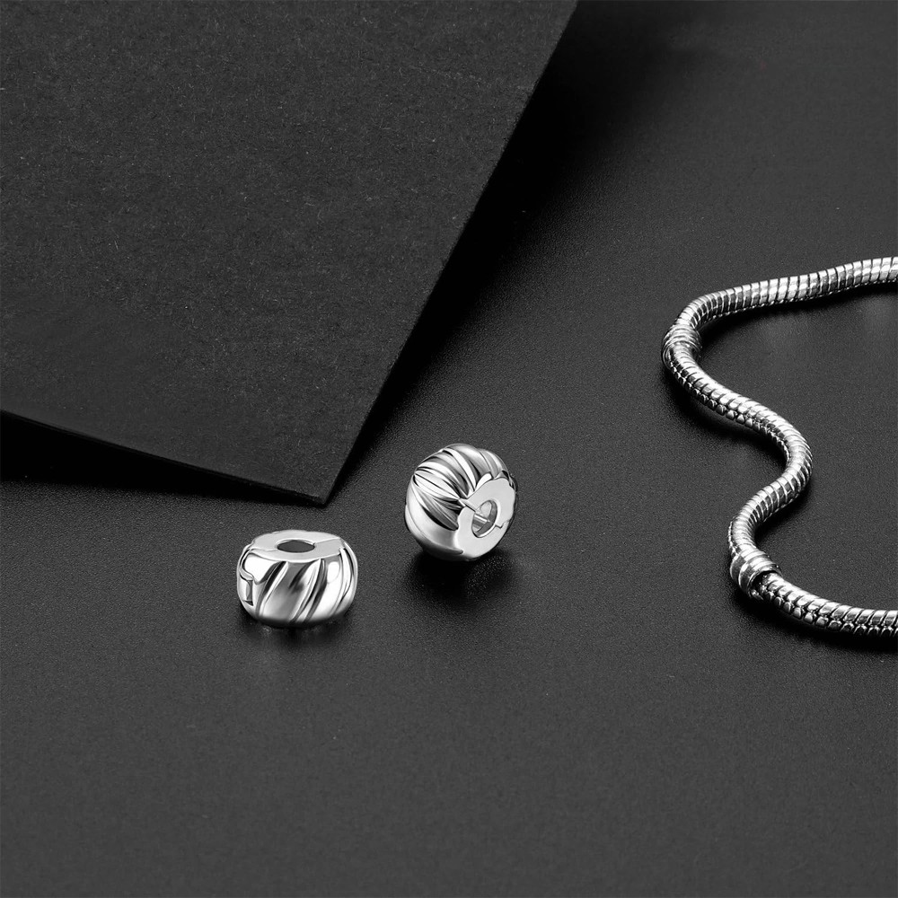 Clip Lock Spacer Stopper Charm Bead Suits Pandora Bracelet Openable Gift New