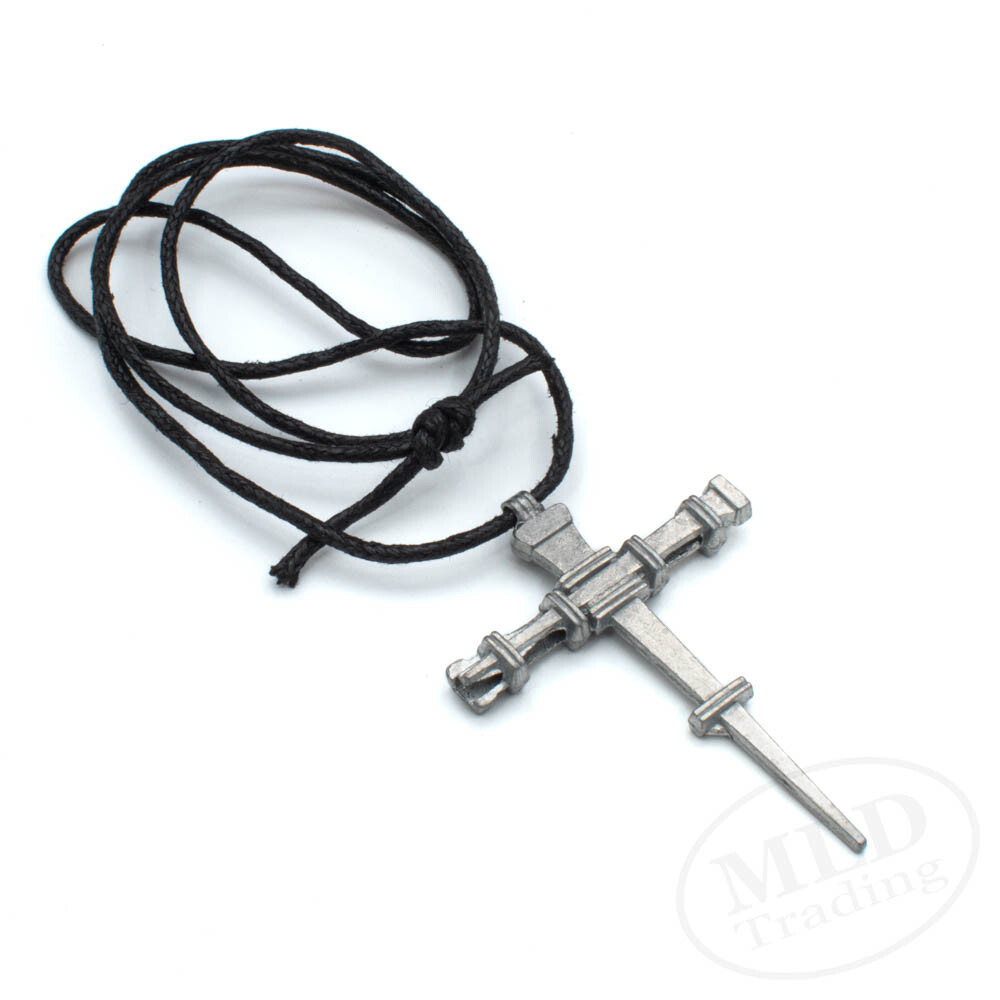 Horseshoe Nail Cross Pendant Necklace For Women | Zinc Alloy | 22″ Nylon Cord