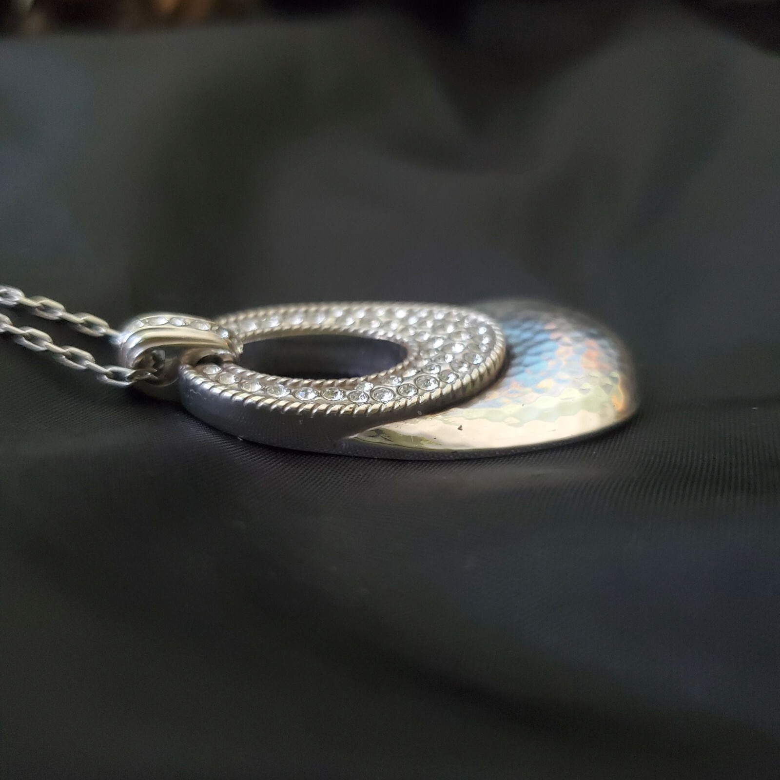 Brighton Pendant CZ Necklace & Branded Chain 21″ Modern Design Quality Lux Gift