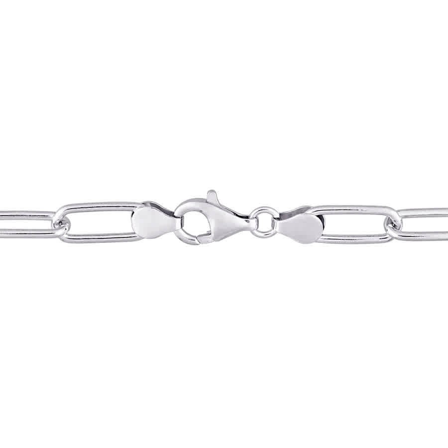 AMOUR 6mm Paperclip Chain Bracelet In Sterling Silver, 9 In